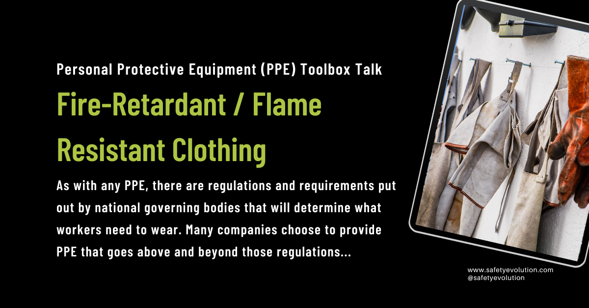 Personal Protective Equipment (PPE) Toolbox Talk